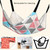 2 PCS PE-160 Canvas Hanging Cat Cage Hammock Adjustable Length Swing Pet Nest, Size: M(Pink triangle)