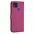 For Xiaomi Redmi 9C / 10A Four-leaf Embossed Leather Phone Case(Rose Red)