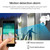 OU-A1IN PTZ Control 355 Degree Rotation Infrared WiFi Smart Dome Camera, Two-Way Voice Intercom Monitor(UK Plug)