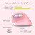 DELUX M618 Mini 2.4G Wireless 2400DPI USB Rechargeable Ergonomic Vertical Mouse (White)