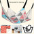 2 PCS PE-160 Canvas Hanging Cat Cage Hammock Adjustable Length Swing Pet Nest, Size: S(Pink Strawberry)