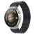 For Huaei Watch 3 Pro New H-Shaped Folding Buckle Stainless Steel Metal Watch Band(Black)