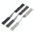 For Huaei Watch 3 Pro New H-Shaped Folding Buckle Stainless Steel Metal Watch Band(Black)