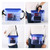 10 PCS Outdoor Beach Mobile Phone Waterproof Bag Three-Layer Sealed PVC Storage Waterproof Waist Bag(Yellow)