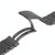 For Huawei Watch3 / Watch3 Pro H-Shaped Folding Buckle Stainless Steel Metal Watch Band(Black)