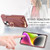 For iPhone 14 Litchi Leather Oil Edge Ring Zipper Wallet Back Phone Case(Jujube Apricot)