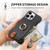 For iPhone 14 Pro Litchi Leather Oil Edge Ring Zipper Wallet Back Phone Case(Black)