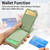 For iPhone 15 Plus Litchi Leather Oil Edge Ring Zipper Wallet Back Phone Case(Tea Green)