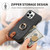 For iPhone 12 Pro Litchi Leather Oil Edge Ring Zipper Wallet Back Phone Case(Black)