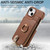 For iPhone 14 Plus Litchi Leather Oil Edge Ring Zipper Wallet Back Phone Case(Brown)