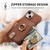 For iPhone 14 Plus Litchi Leather Oil Edge Ring Zipper Wallet Back Phone Case(Brown)