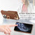 For iPhone 11 Pro Max Litchi Leather Oil Edge Ring Zipper Wallet Back Phone Case(Brown)