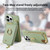 For iPhone 15 Pro Litchi Leather Oil Edge Ring Zipper Wallet Back Phone Case(Tea Green)