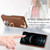 For iPhone 12 Pro Litchi Leather Oil Edge Ring Zipper Wallet Back Phone Case(Brown)