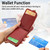 For iPhone 12 Litchi Leather Oil Edge Ring Zipper Wallet Back Phone Case(Red)