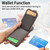 For iPhone XR Litchi Leather Oil Edge Ring Zipper Wallet Back Phone Case(Grey)