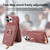 For iPhone 11 Pro Litchi Leather Oil Edge Ring Zipper Wallet Back Phone Case(Jujube Apricot)