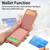 For iPhone 11 Pro Litchi Leather Oil Edge Ring Zipper Wallet Back Phone Case(Pink)