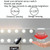 LED Makeup Lamp Mirror Front Beauty Fill Light Hand Sweep Sensation Lamp, Power source: 14 Bulbs