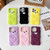 For iPhone 13 Pro Bear Shape Oil-sprayed TPU Phone Case(Green)