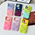 For iPhone 13 Bear Shape Oil-sprayed Gradient TPU Phone Case(Yellow Green)