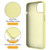 For iPhone 12 MagSafe Magnetic Liquid Silicone Phone Case with Ring Holder(Yellow)