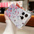 For iPhone 15 Pro Max Spring Garden Epoxy TPU Phone Case(F06 Blue and White Flowers)