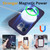 For iPhone 14 Pro Max MagSafe Magnetic Liquid Silicone Phone Case with Ring Holder(Purple)