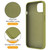 For iPhone 14 Plus MagSafe Magnetic Liquid Silicone Phone Case with Ring Holder(Willow Green)