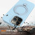 For iPhone 13 Pro Max MagSafe Magnetic Liquid Silicone Phone Case with Ring Holder(Sky Blue)