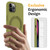 For iPhone 12 Pro MagSafe Magnetic Liquid Silicone Phone Case with Ring Holder(Willow Green)