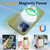 For iPhone 14 Pro Max MagSafe Magnetic Liquid Silicone Phone Case with Ring Holder(Willow Green)