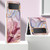For Samsung Galaxy Z Flip3 5G Electroplating Marble Dual-side IMD Phone Case(Rose Red 014)