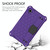 For Samsung Galaxy Tab A9 8.7 X110/X115 Honeycomb EVA Hybrid PC Tablet Case with Strap(Purple+Black)