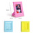 Mini 3-Inch Rivet Vertical Color Celebrity Photo Card Photo Frame(Blue)