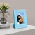Mini 3-Inch Rivet Vertical Color Celebrity Photo Card Photo Frame(Blue)