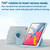For iPad Air 10.9 2022 / 2020 X-Shaped Rotation Smart Leather Tablet Case(Black)