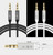 JINGHUA Audio Cable 3.5mm Male To Male AUX Audio Adapter Cable, Length: 2m(4 Knots Black)