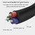 JINGHUA Audio Cable 3.5mm Male To Male AUX Audio Adapter Cable, Length: 2m(4 Knots Black)
