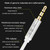 JINGHUA Audio Cable 3.5mm Male To Male AUX Audio Adapter Cable, Length: 2m(4 Knots Black)