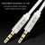 JINGHUA Audio Cable 3.5mm Male To Male AUX Audio Adapter Cable, Length: 2m(4 Knots Black)