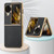 For OPPO Find N3 Flip Litchi Leather Electroplating Shockproof Phone Case(Black)