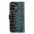 For Honor 100 Crocodile Top Layer Cowhide Leather Phone Case(Green)