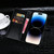 For iPhone 15 idewei Crocodile Texture Leather Phone Case(Black)