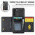 For Samsung Galaxy S22 DG.MING M5 Series Zip RFID Multi Card Detachable Leather Phone Case(Black)