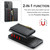 For Samsung Galaxy S23 DG.MING M5 Series Zip RFID Multi Card Detachable Leather Phone Case(Black)