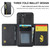 For Samsung Galaxy S23 DG.MING M5 Series Zip RFID Multi Card Detachable Leather Phone Case(Black)