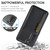 For Samsung Galaxy S23 DG.MING M5 Series Zip RFID Multi Card Detachable Leather Phone Case(Black)
