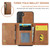 For Samsung Galaxy S23 DG.MING M5 Series Zip RFID Multi Card Detachable Leather Phone Case(Brown)