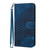 For iPhone 14 Plus YX0060 Elephant Head Embossed Phone Leather Case with Lanyard(Royal Blue)